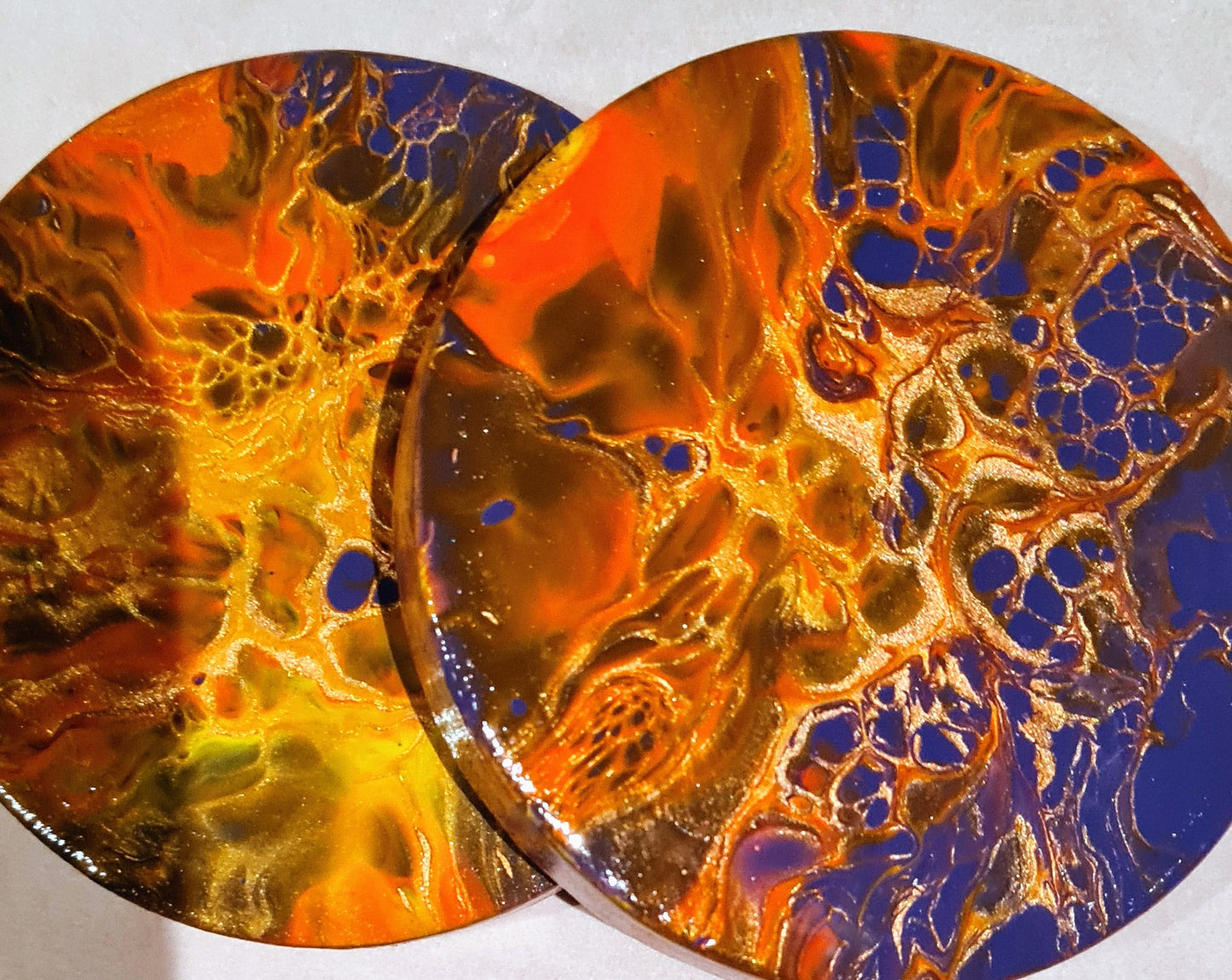 Spring colour coasters